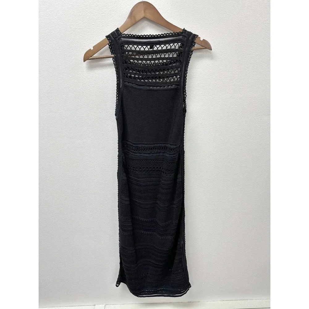 OhNe‎ Titel Crochet Stretch Midi Dress Black S